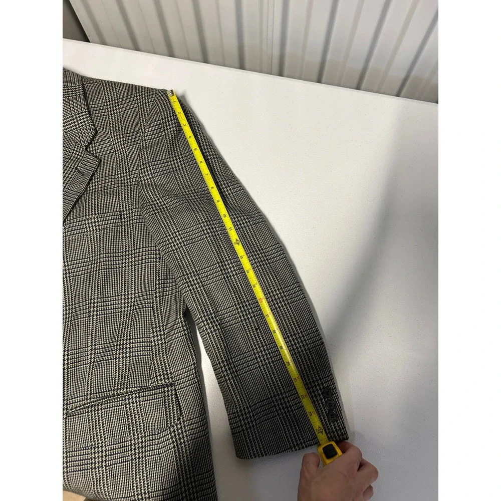 Burberrys Blazer Men 42R Gray Glen Plaid Wool Sport Coat Nordstrom Vintage